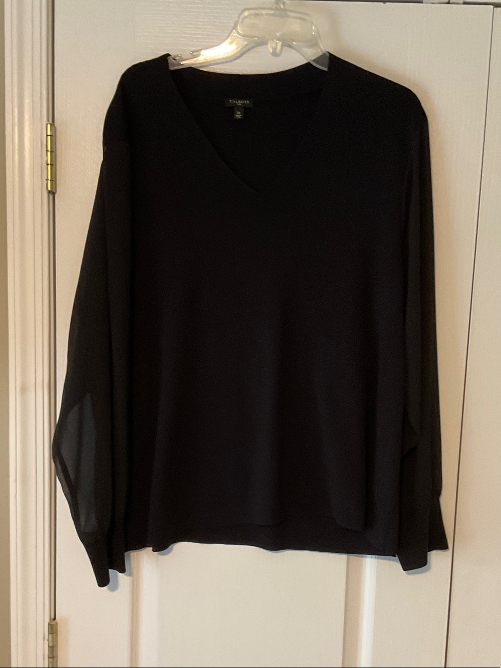Talbots Black Dressy V-Neck Sweater